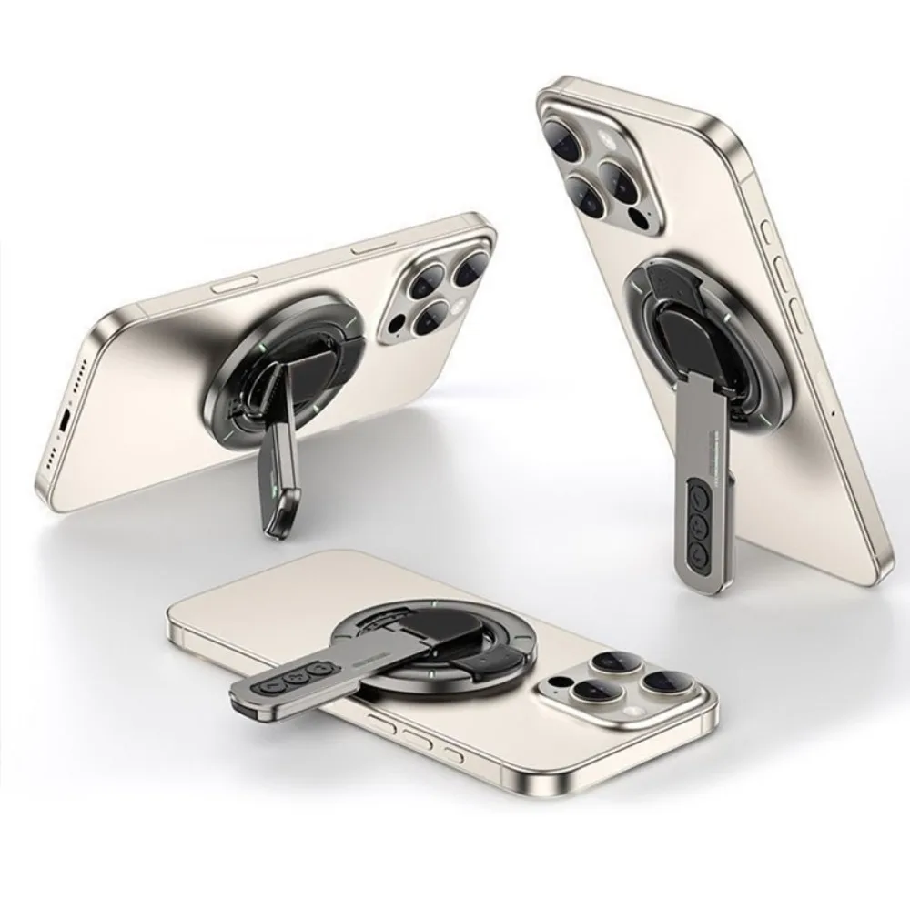 360°Rotation Double-Sided Magnetic Finger Ring Holder For Magsafe iPhone 17 16 15 14 13 12 Pro Max Magnetic Phone Grips Stand