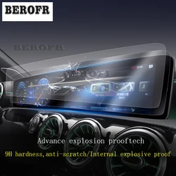 Car GPS navigation film LCD screen Tempered glass protective film Anti-scratch refit For Mercedes Benz A-Class W177 2019-2023