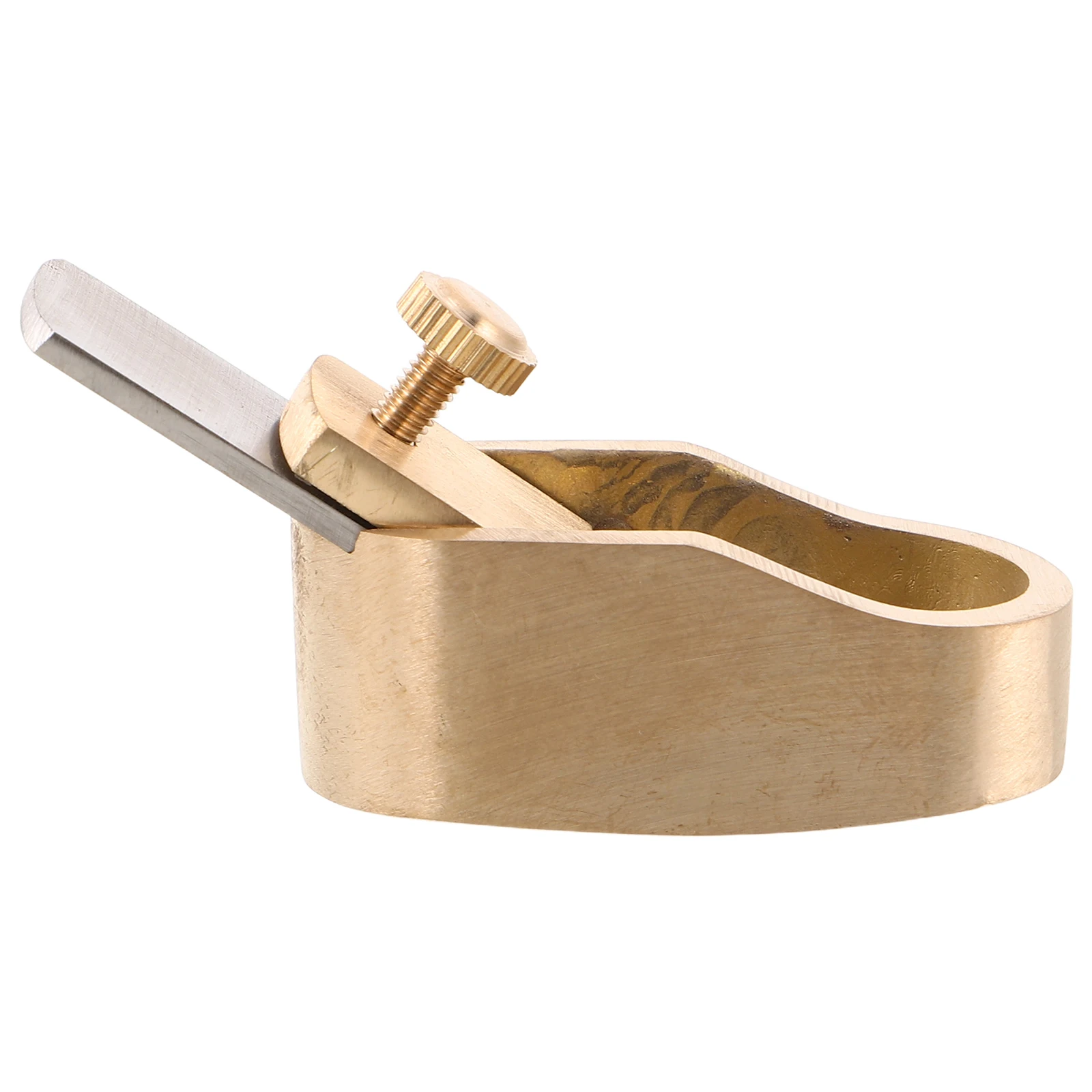 Mini strumento aereo per la lavorazione del legno con costruzione in ottone per tastiere per violino Finitura superficiale liscia Pialla manuale di grado Luthier