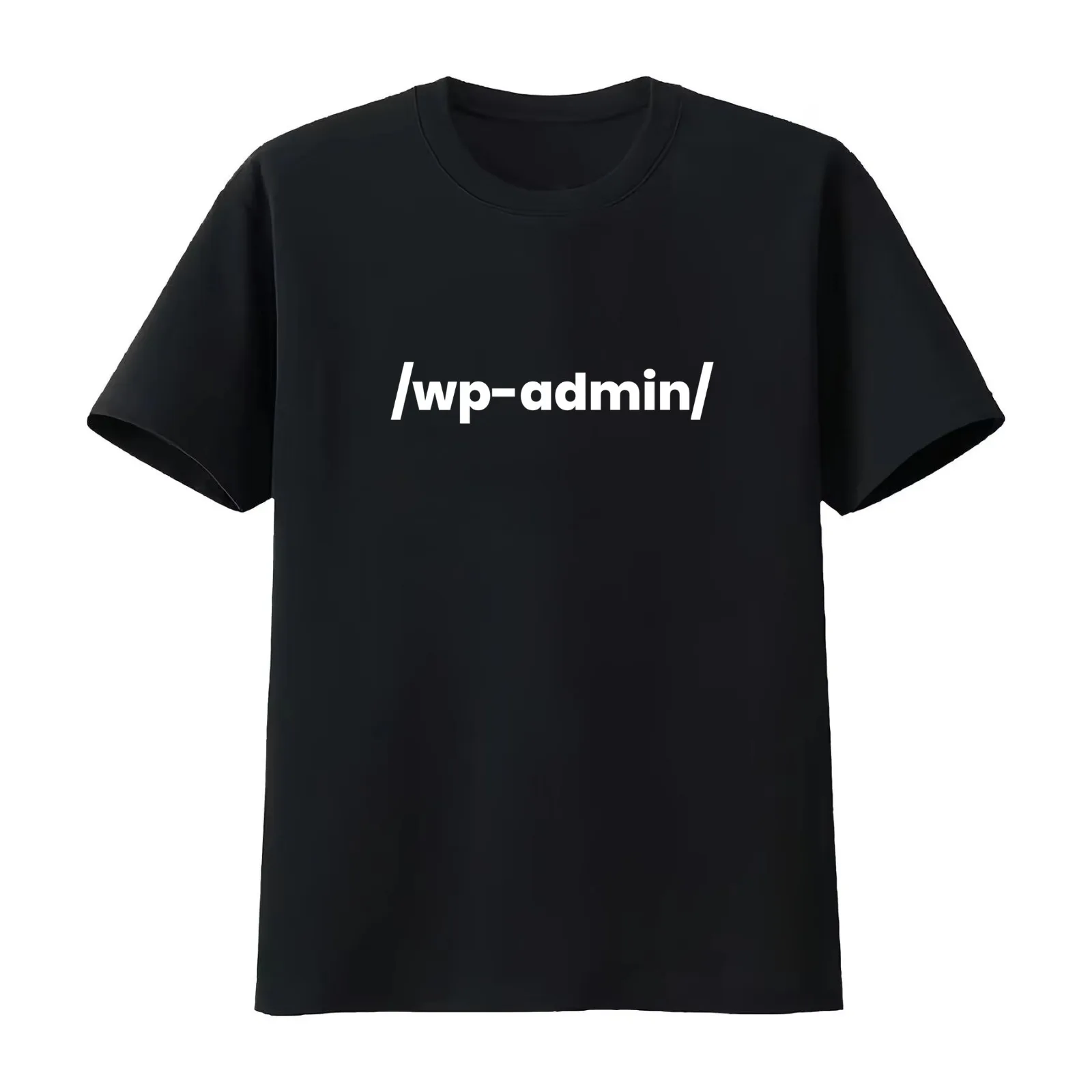 WP Admin T-Shirt Summer Casual Cotton Tee Oversized Streetwear Tops Vintage Graphic Print Loose Fit Short Sleeve