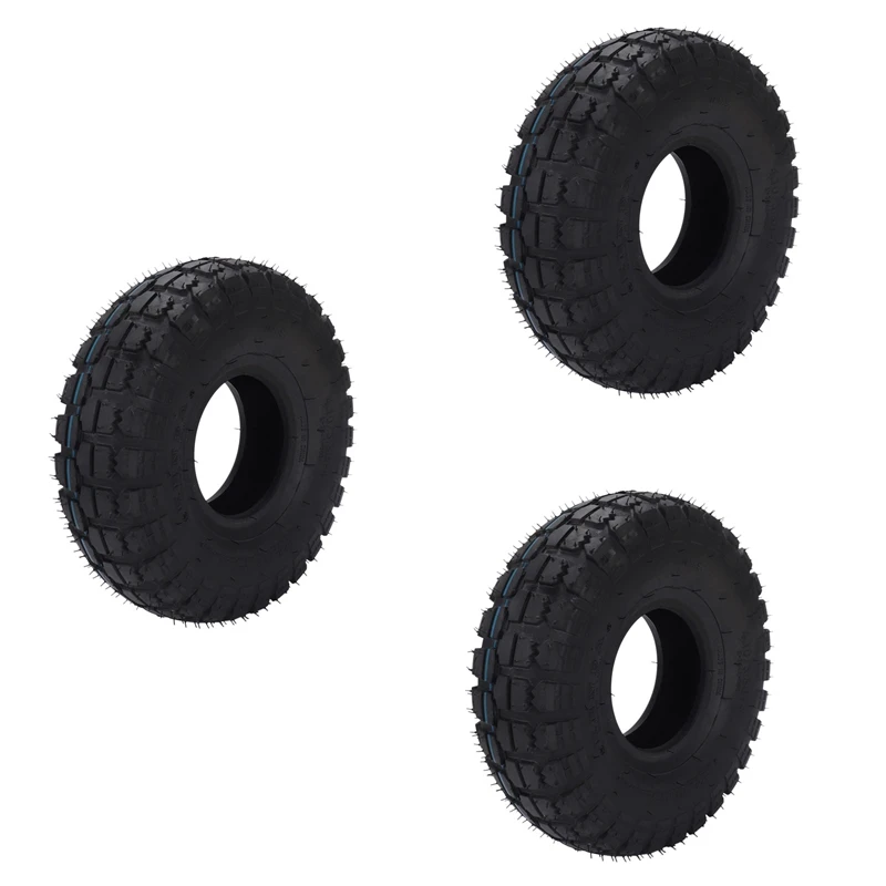 

3X 4.10/3.50-4 410/350-4 ATV Quad Go Kart 47Cc 49Cc Chunky 4.10-4 Tire Inner Tube Fit All Models 3.50-4 4 Inch