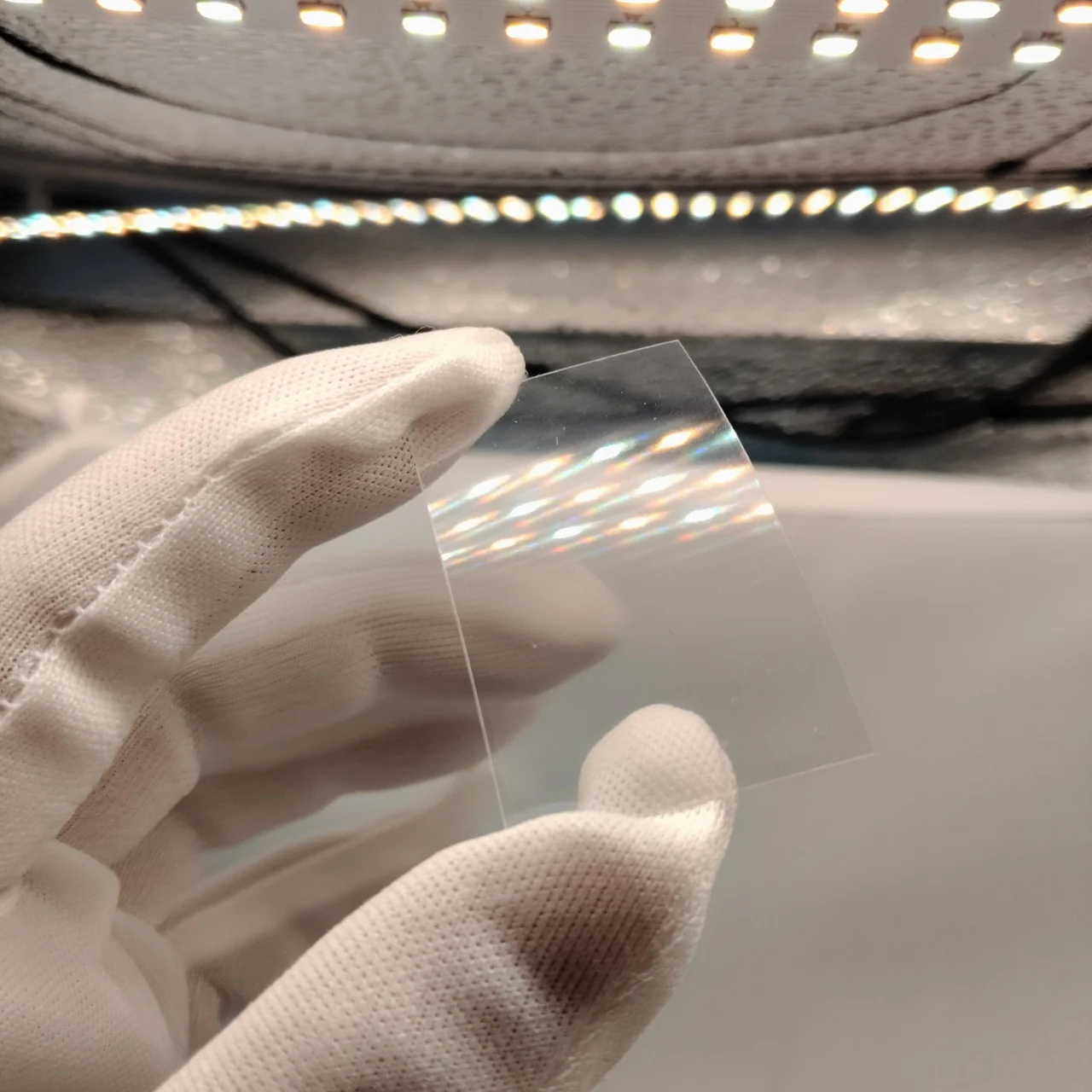 Large Holographic Diffraction Transmission Grating Film PET Optical Spectrum Experiment for Teaching Demonstration 50x40mm
