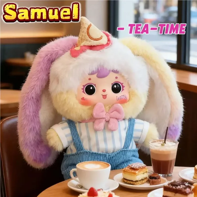 

Samuel Tea-Time Series Mystery Blind Box Kawaii Vinyl Plush Doll Keychain for Bags Pendant Collectible Trendy Toy Surprise Gifts