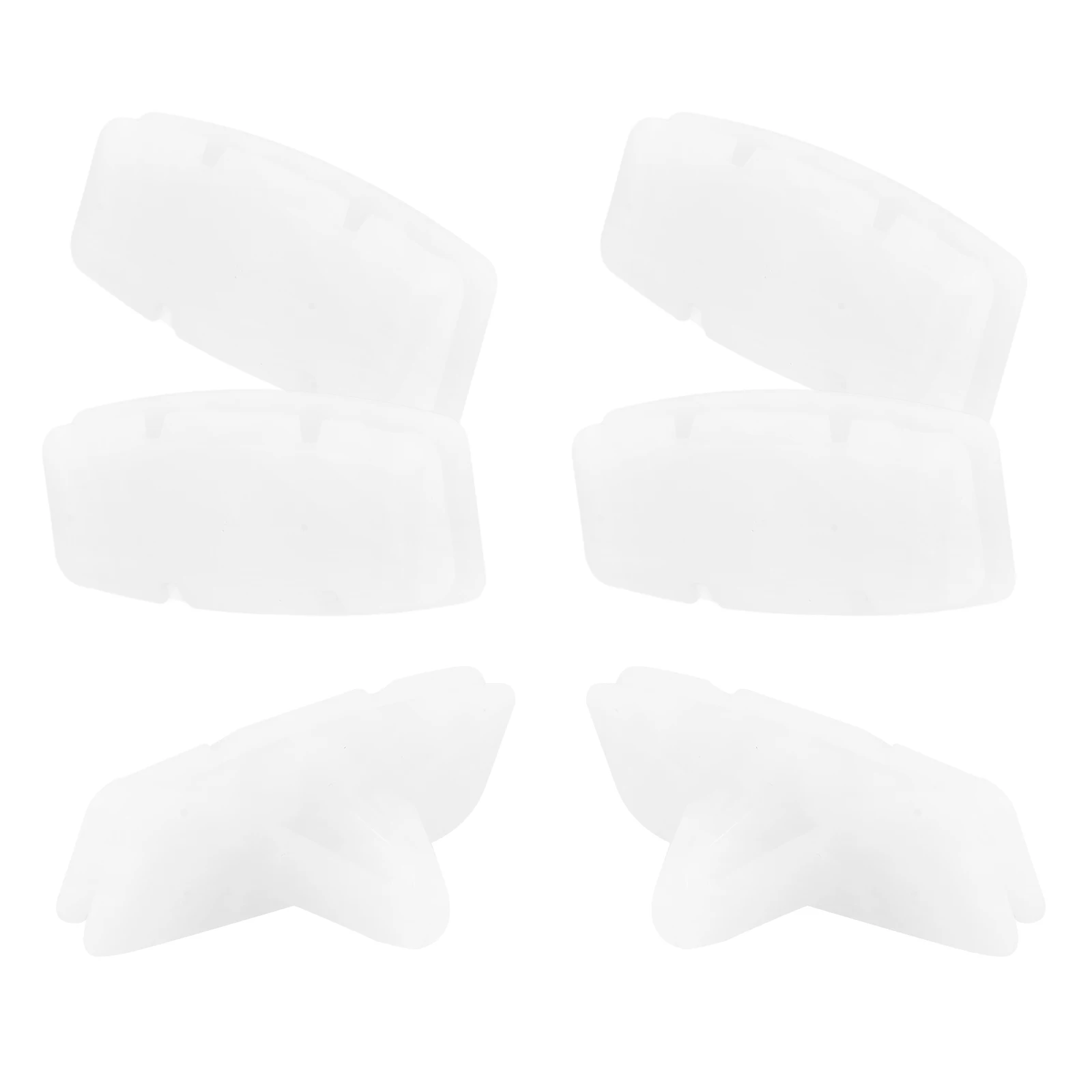 

6pcs Car Guard Plate Mud Flap Protector Splash Shield Under Car License Plate Bumper Clips Strong Fixation Easy