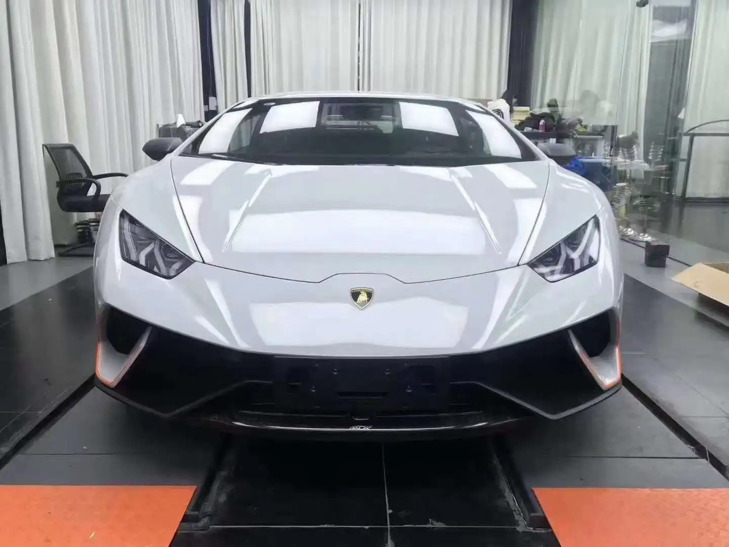 Runde For Lamborghini Huracan LP580 LP610 Upgrade To Performance Body Kit Car Bumpers Hood Half Carbon Fiber Auto Body Systems