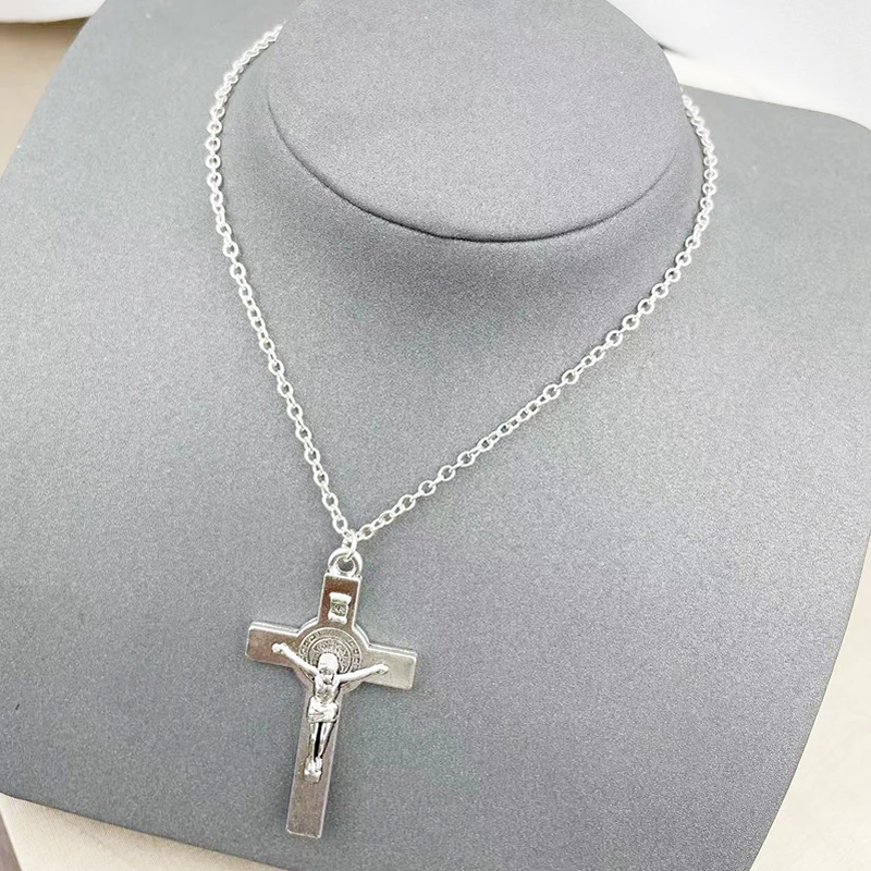 Religion Vintage Catholicism Pendant Cross Necklace Men fnaf 2 rupee item Jesus Necklace For Women Gift Neck Jewelry