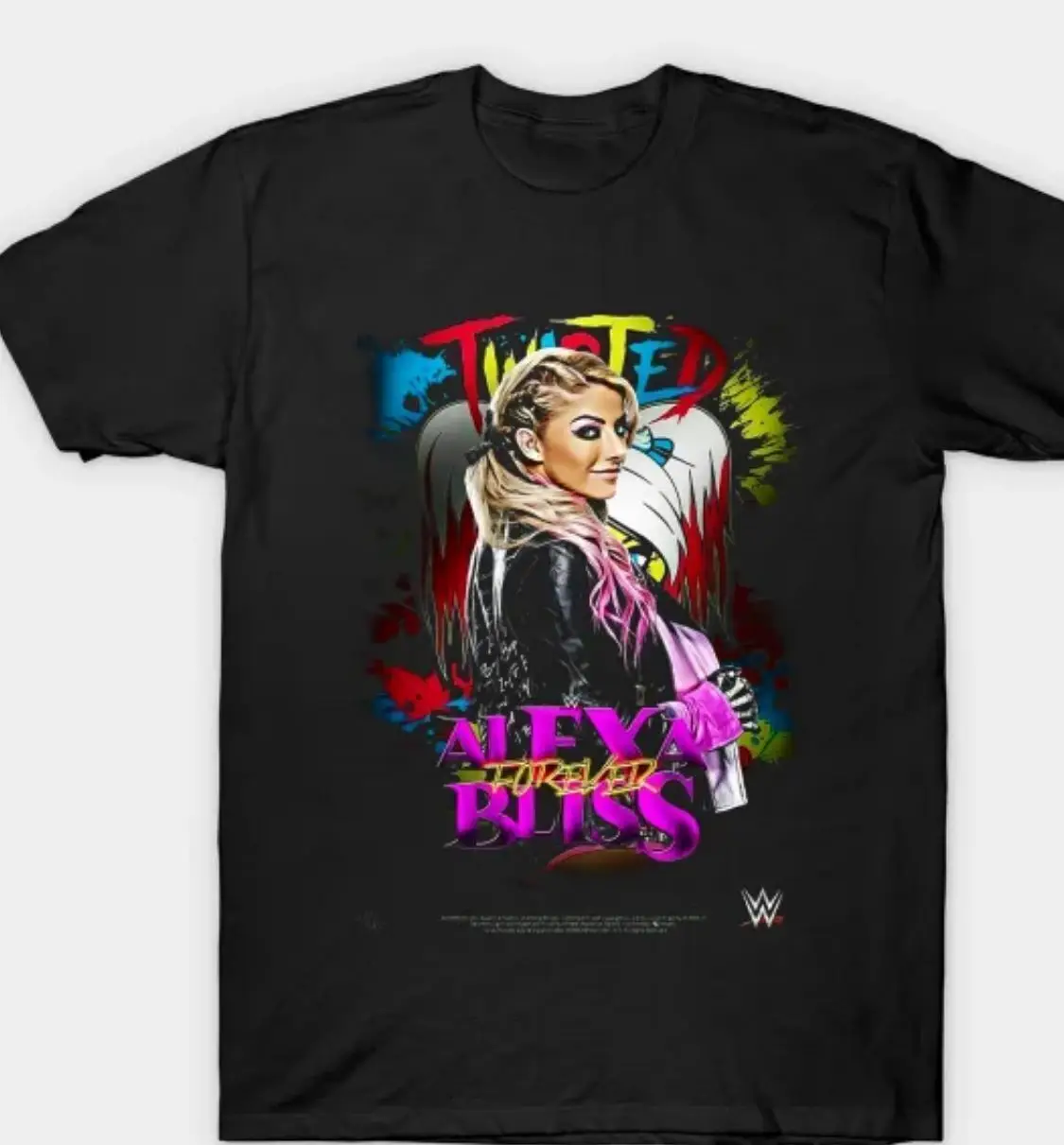 Alexa Bliss скрученный щенок черная футболка 2023 хлопок 100 S 5XL длинный или короткий рукав