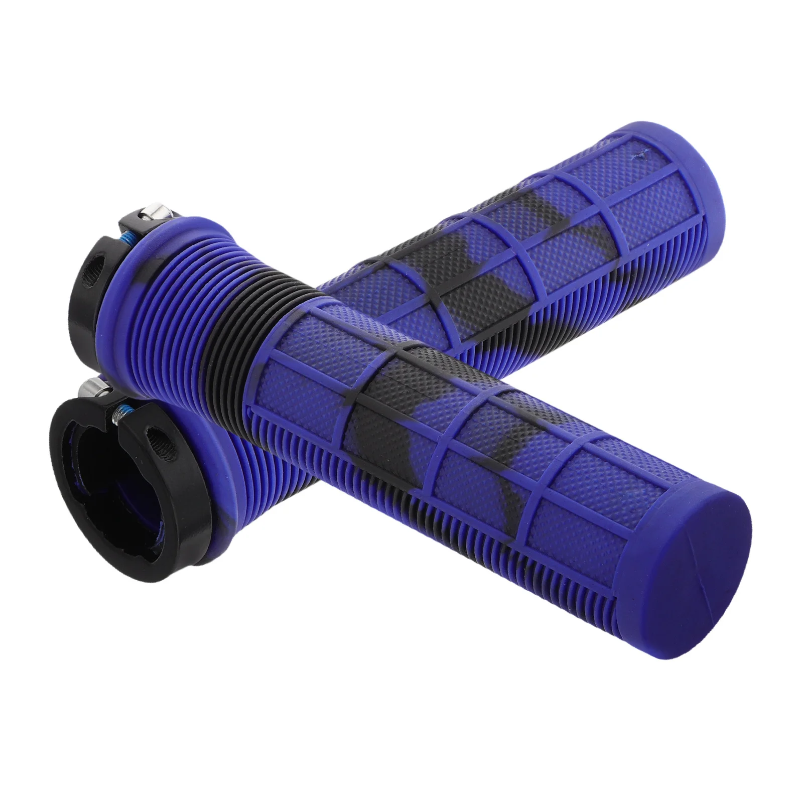 

1Pair Mountain Bike Handlebar Grips Ergonomic Non-Slip Soft Material Enhanced Control Bike Handle Grip for Road and Mountain