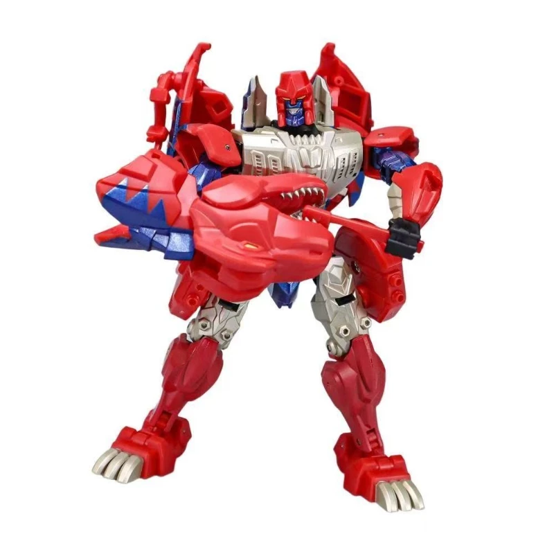 변환 장난감 로봇 장난감 RT-02R RT02R 작은 비율 빨간색 티라노사우루스 렉스 빨간색 폭군 모델 오리지널 박스 컬렉션 선물