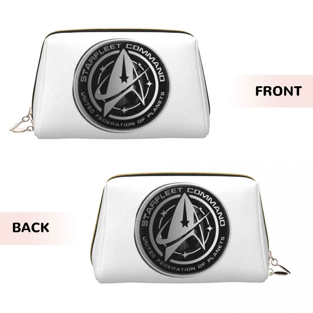 Star Treks Science Fiction TV Series Women Cosmetic Bag Travel Makeup Organizer Pouch Toiletry Storage Dopp Kit Case