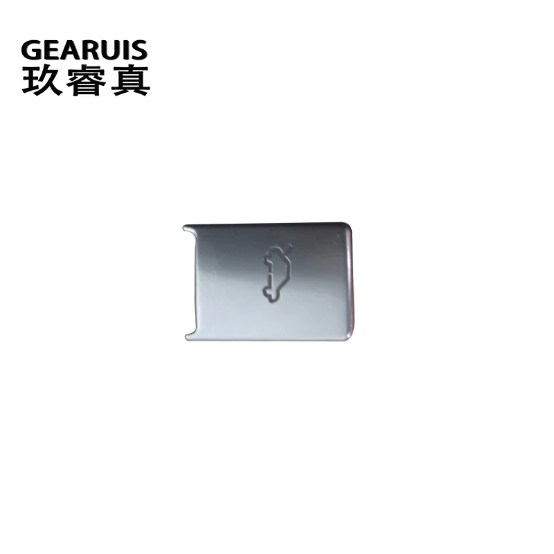 Car Styling Trunk Fuel Flap Release Switch Button Cover For Audi Q7 4l 2006-2009 decoration Sticker Interior Auto Accessories