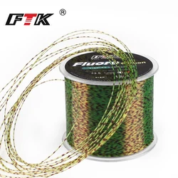 FTK 120m Invisible Fishing Line Speckle Fluorocarbon Coating Line 0.20mm-0.50mm 4.13LB-34.32LB Super Strong Spotted Line