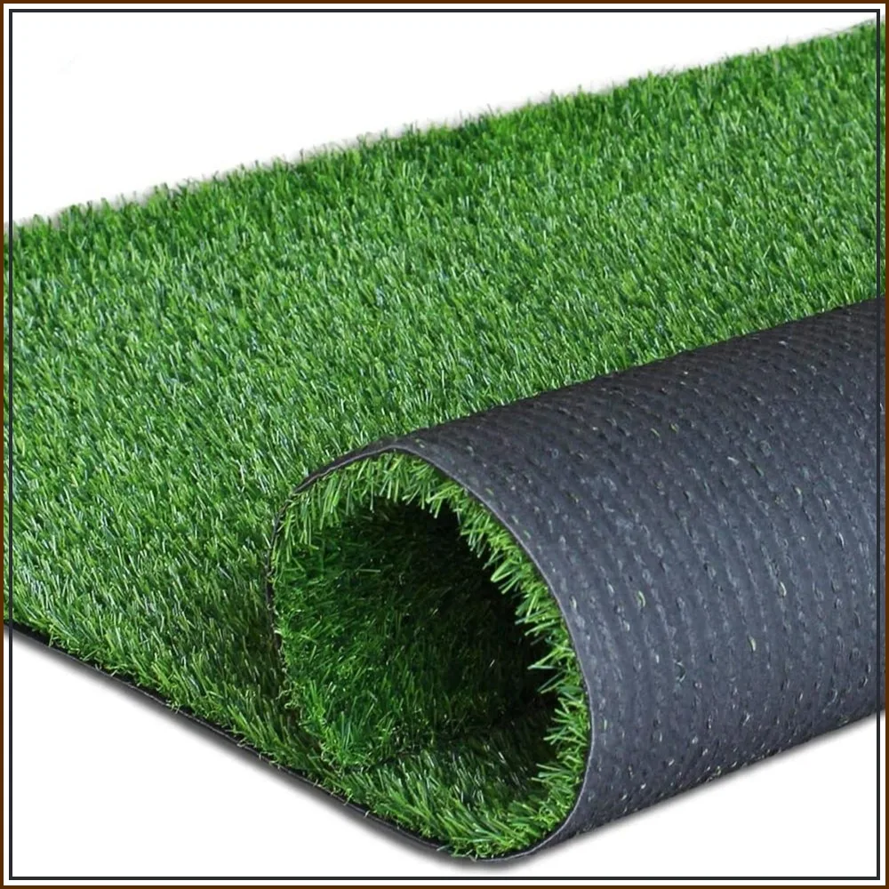 Realistic Artificial Grass Turf 5FTx10FT, 0.7" Indoor Outdoor Garden Lawn Synthetic Mat Fake Grass Rug