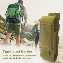 Carbou Tourniquet Pouch Holder MOLLE Nylon for Trauma Shears EMT Storage Bag EDC Belt Flashlight Holster Medical Scissor