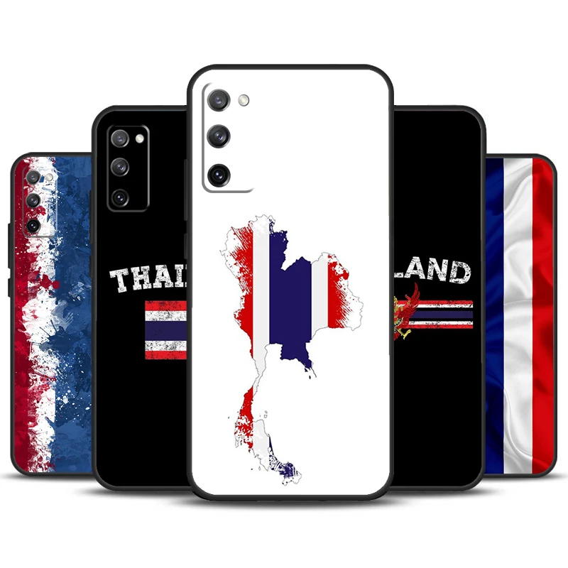 Thailand Flag Map Case For Samsung Galaxy S22 S23 S24 Ultra Plus Note 10 20 S8 S9 S10 S20 FE S21 FE Cover