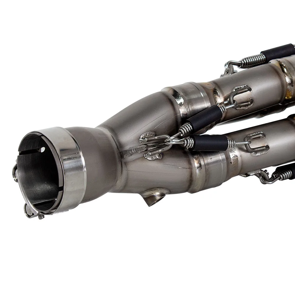 Motorcycle Exhaust Modify Manifold Full Titanium Front Middle Link Pipe 60MM for ZX6R ZX-6R 2021-2025 High Performance