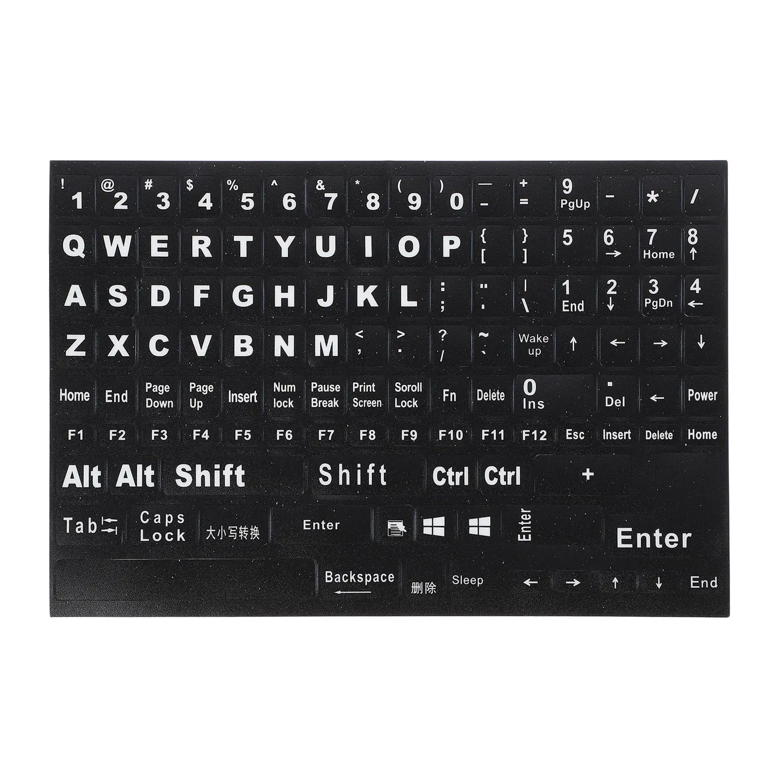 Hangul Sticker Keyboard Letter English Keyboard Keyboard Labels Letter Alphabet Layout Sticker For Laptop Desktop PC Replacement