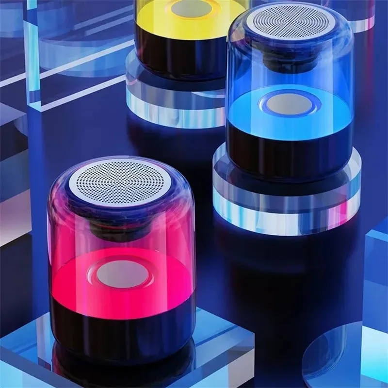 High-Quality RGB Surround Stereo Bluetooth Desktop Portable Wireless Mini Light Speaker Effect Home Speaker Theater Sound System