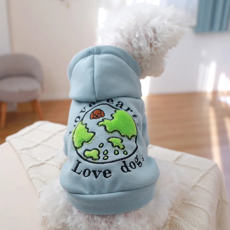 Sport Pullover Dog Sweatshirt For Small Puppy Animal Blue Cheap Spring Summer Pet Cat Shop Hoodie Chihuahua Toy Terrier Supplies