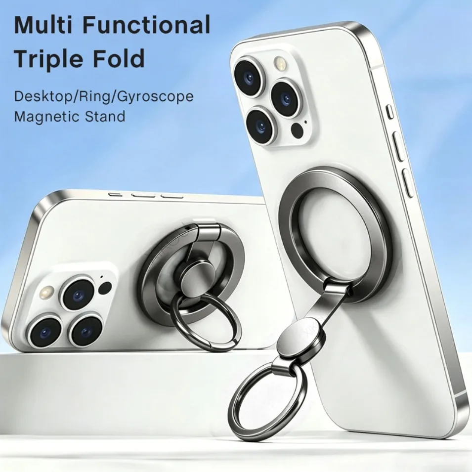 Magnetic Phone Holder Phone Stand for iPhone Samsung Dual Sided Magnet Rings for Gym Home Travel Strong Adhesion Accessory