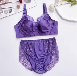 Plus Size Clothing B C D E F G H 34 36 38 40 42 44 46 48 Ladies Sexy Lingerie Women 2 Piece Pices Push-up Bra Set Sexy