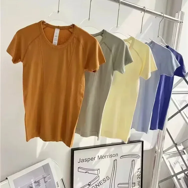 

Lemon Women Swiftly Tech 1.0 Seamless Yoga T-Shirts Summer Breathable Sports Tee Fitness Blouse Workout Short Sleeve Crop Top