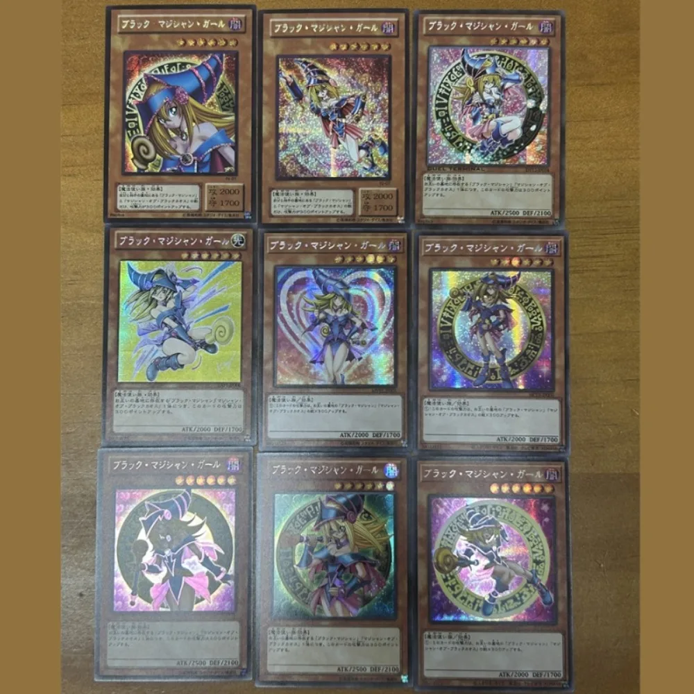 DIY Yu-Gi-Oh Dark Magician BlueEyes White Dragon Dark Magician Girl Flashcard Anime Peripheral Game Collection Card Holiday Gift