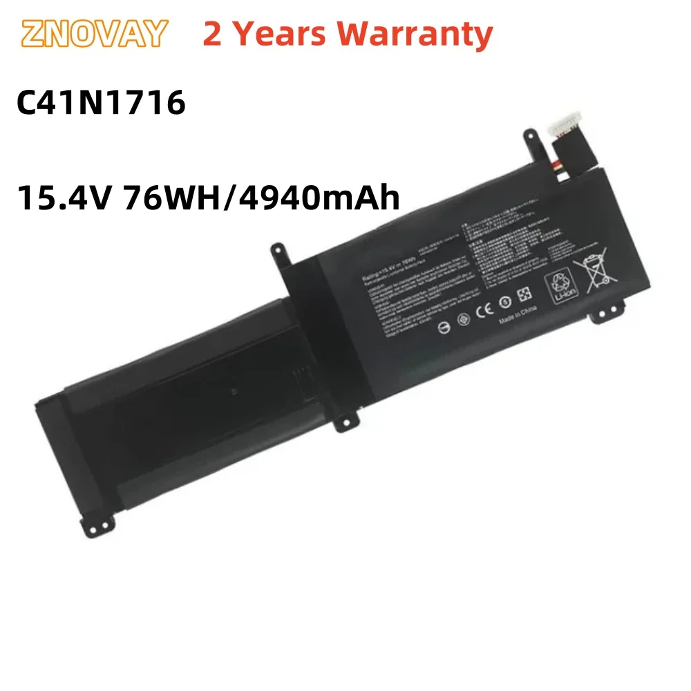 

ZNOVAY C41N1716 Laptop Battery For ASUS ROG Strix GL703GS GL703GM ROG Strix S7BS S7BS8750 GL703GM-NS73 GL703GM-DS74 4940mAh