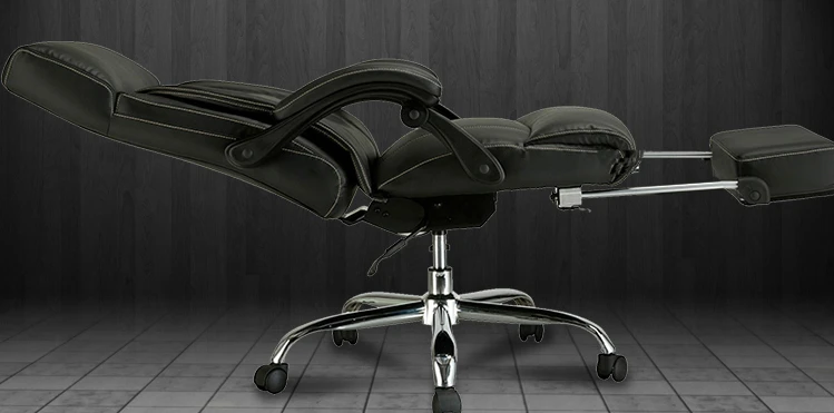 NEW 2Laiable boss chair, lazy office chair, lying flat leather home computer chair