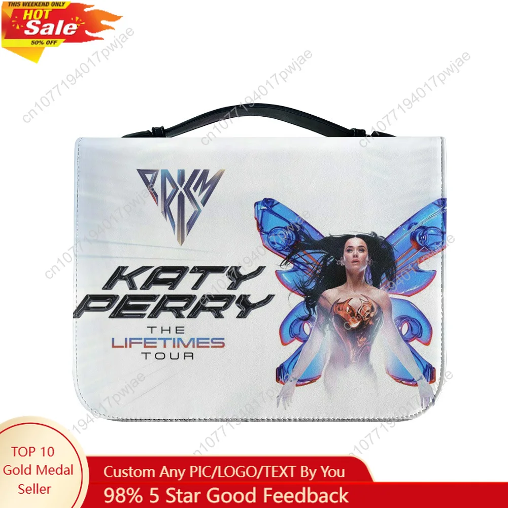 Katy Perry Singer Bible Bags Christian Gifts Personalized Cover Bible Pack Waterproof Leather Bag Pockets Package Case