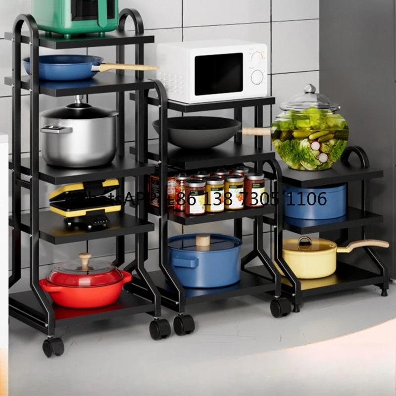 

Kitchen rack Floor-to-ceiling lid storage Storage multi-layer pots and pans Household multi-functional pot storage rack