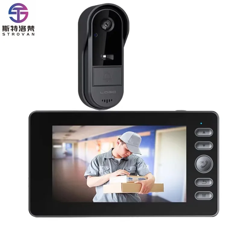 

New Outdoor Waterproof Video Door Phone with Night Vision Two-Way Wake Smart LCD Screen 640x480P Resolution Wireless Intercom