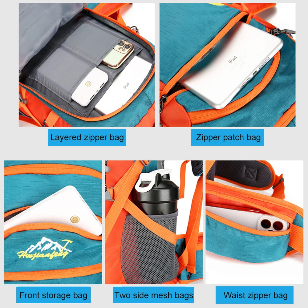 1 Stück Wanderrucksack - 40L Trekkingrucksack Leichter Komfortabler Atmungsaktiver Camping-Reiserucksack für Männer und Frauen – Detail 8
