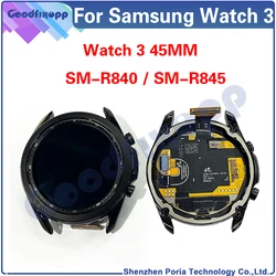 For Samsung Galaxy Watch3 45MM SM-R840 SM-R845 R840 R845 Watch 3 LCD Display Touch Screen Digitizer Assembly