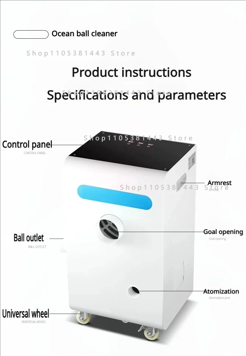 15000pcs Per Hour Big Pool Water Washing Ocean Ball Cleaner Automatic Suction Drying Washing Plastic Ball Cleaning Machine