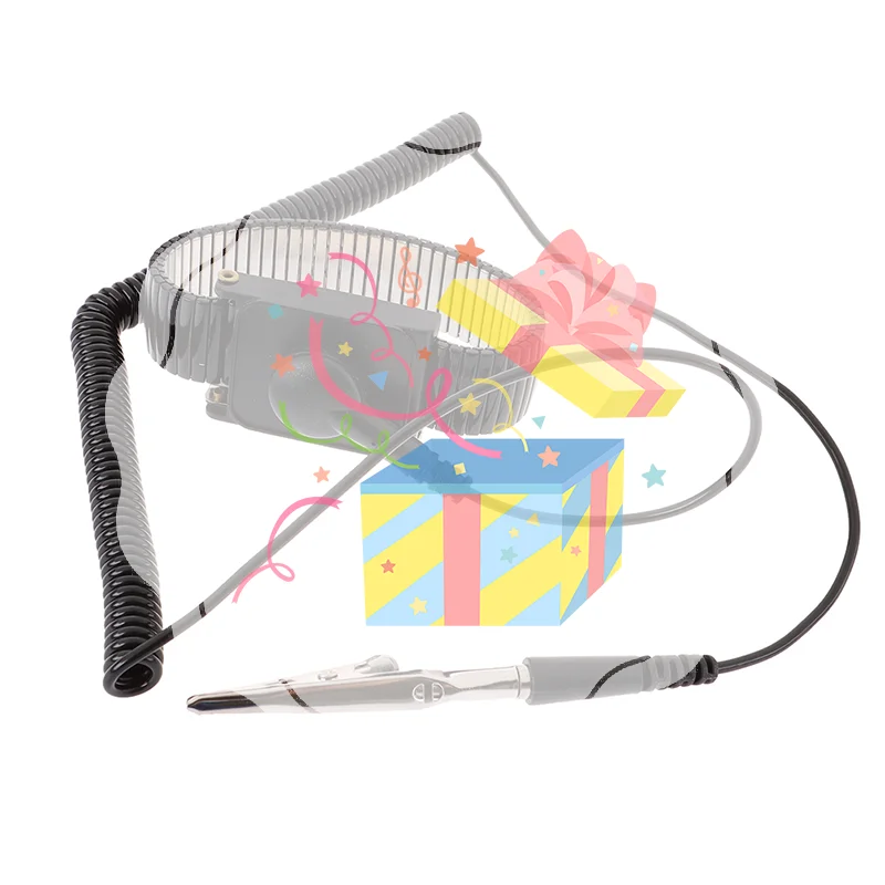 

Антистатический рабочий ремешок на запястье, регулируемый разрядный ремень ESD, металлический браслет