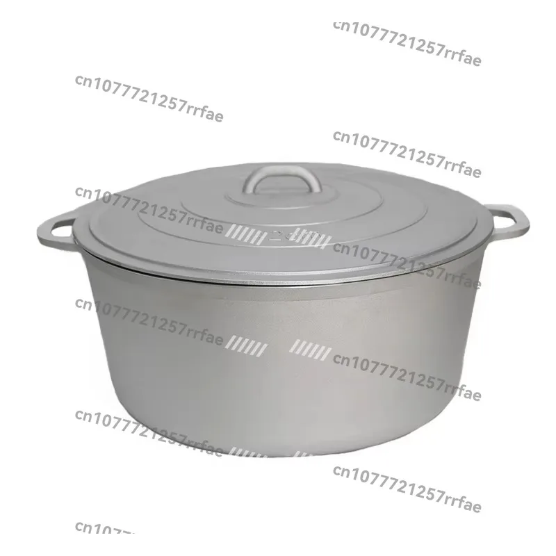 Cast aluminum cookware and pots, thick body and scratch resistance, even heat distribution, aluminum pot
