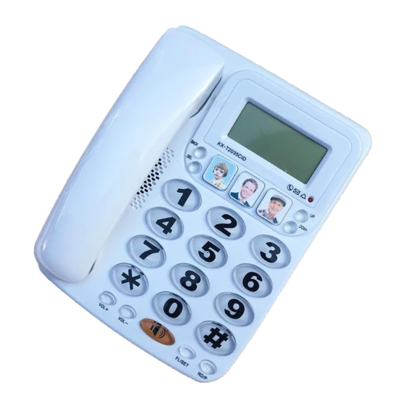 2035CID Advanced Landline Phone with Large Button Caller Display Speed Dial Adjustable Tone Handsfree Function English