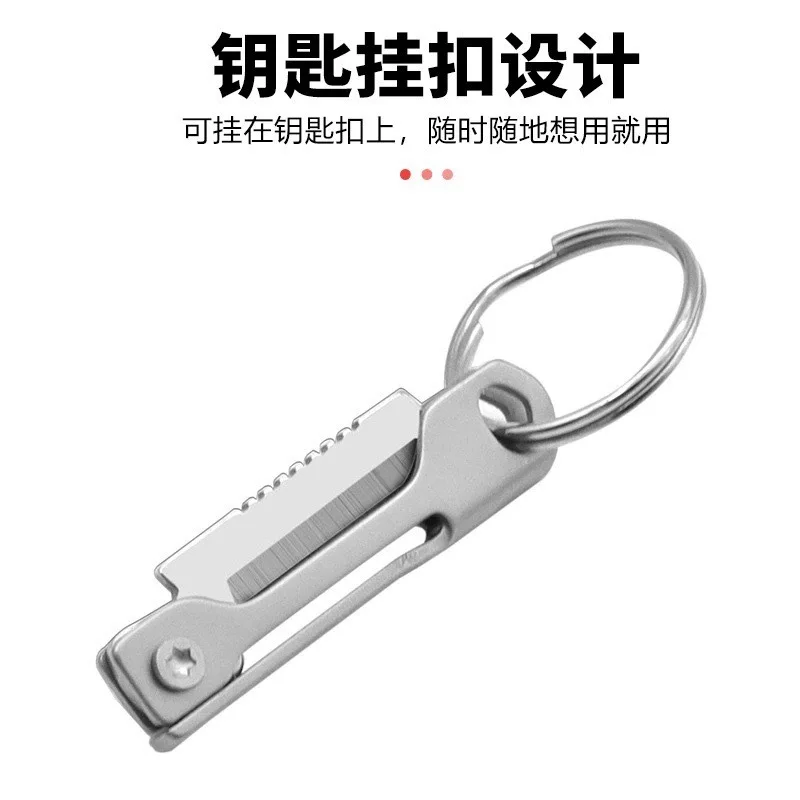 Mini Folding Claw Knife Outdoor Survival Portable Stainless Steel Knife Keychain Pocket Knife Hiking Camping Outdoor Tool