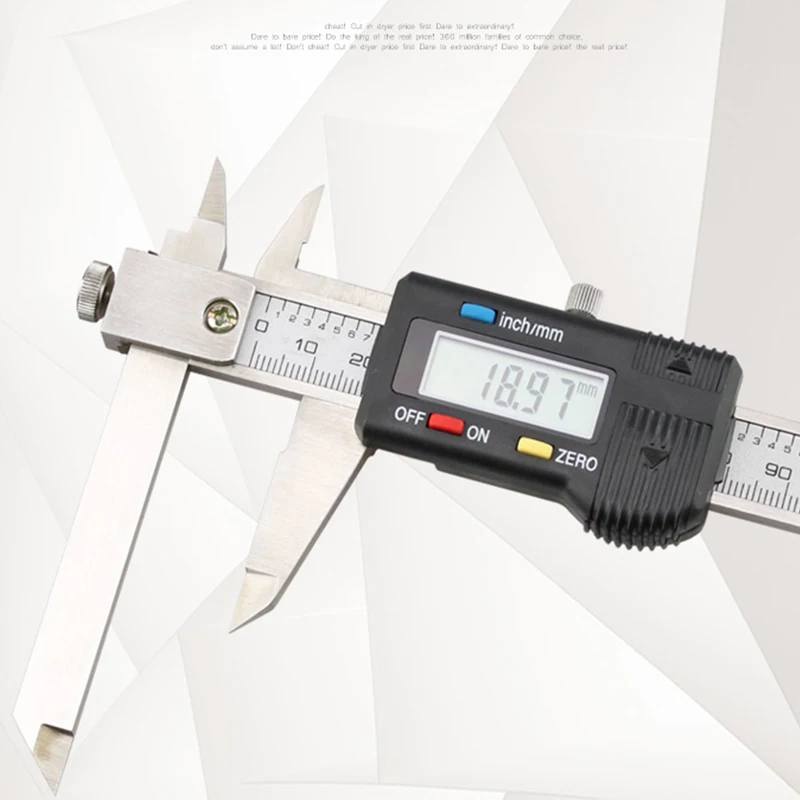 150/200/300 Metric Imperial Telescopic Jaw Digital Display Caliper Shaped Outer Arc Radius Caliper Single Point Digital Caliper