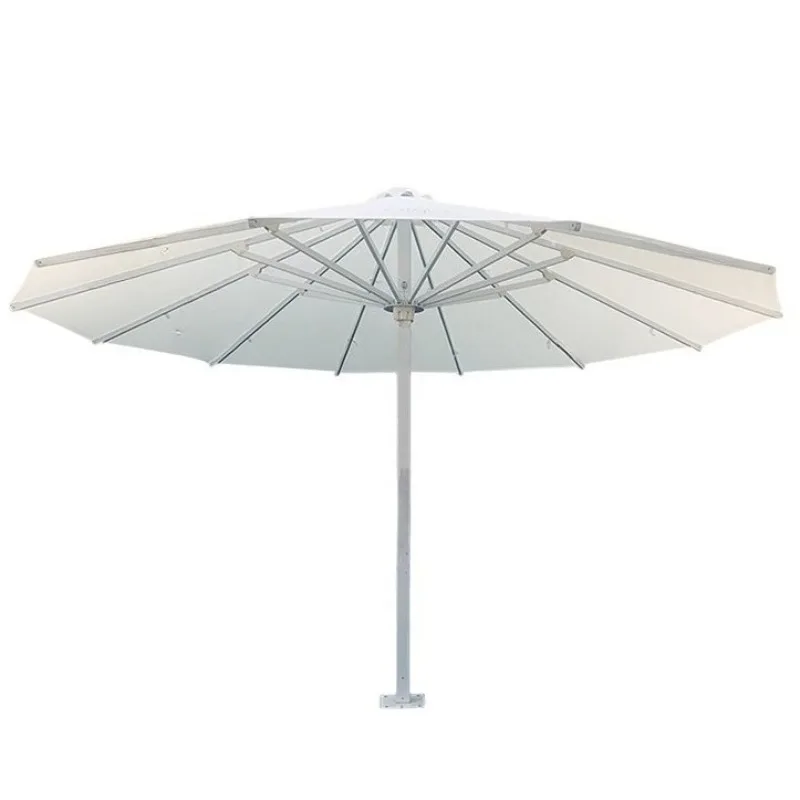 umbrellas, outdoor dining courtyard scenic areas, 7-meter ultra-large mid-pillar umbrellas, windproof and starlight umbrellas