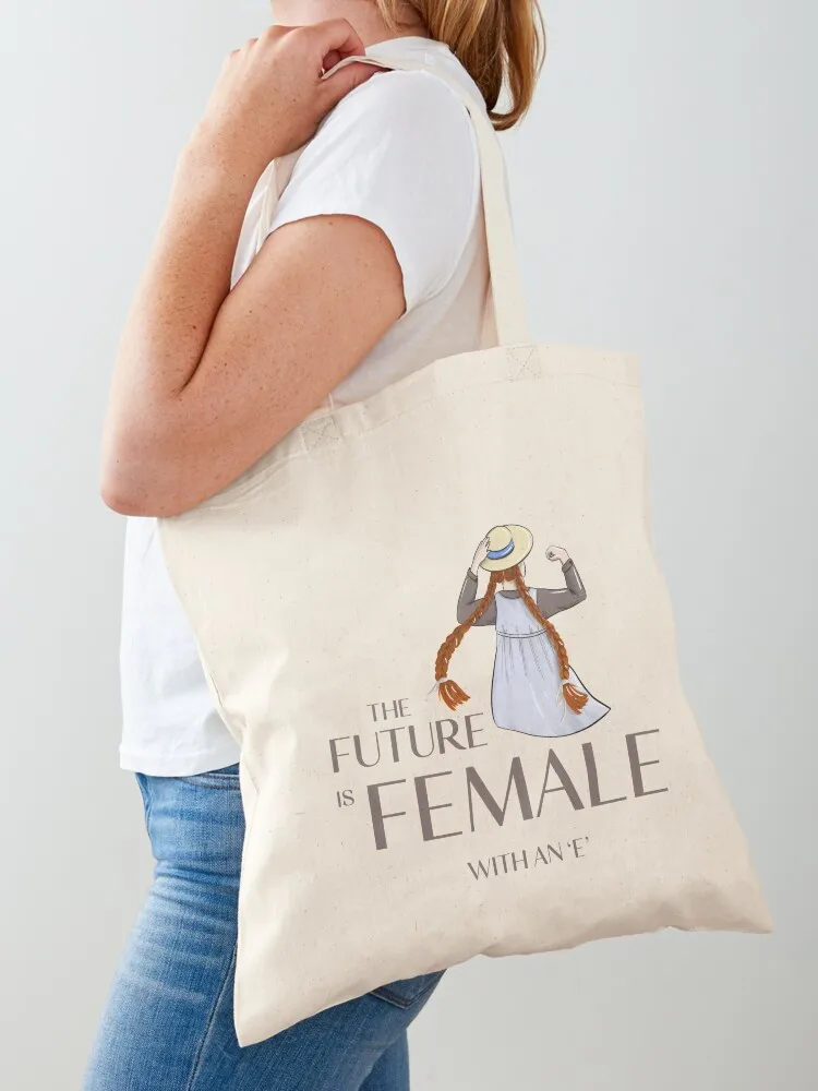 

Anne with an E - The Future is Female Tote Bag large size bags eco bag folding custom bags Canvas stote bag