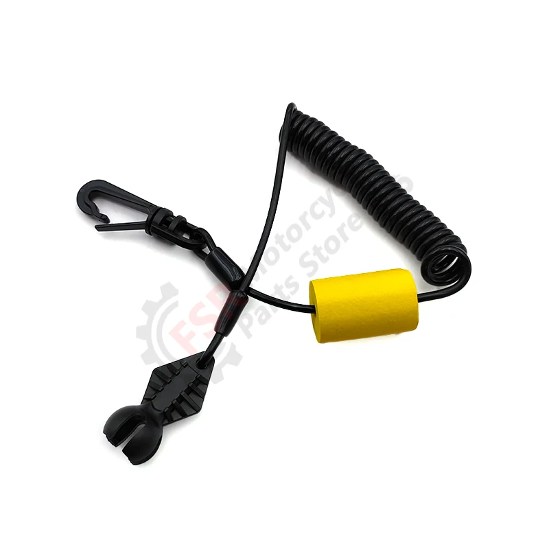 คลิปบนความปลอดภัย Lanyard Tether กุญแจลอยสําหรับ SeaDoo 1630 GTX GTS GTI RXT RXP RXT-X 278003400