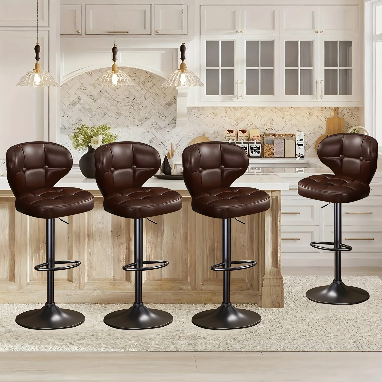 Home Bar Stools - Juego de 4 taburetes de bar