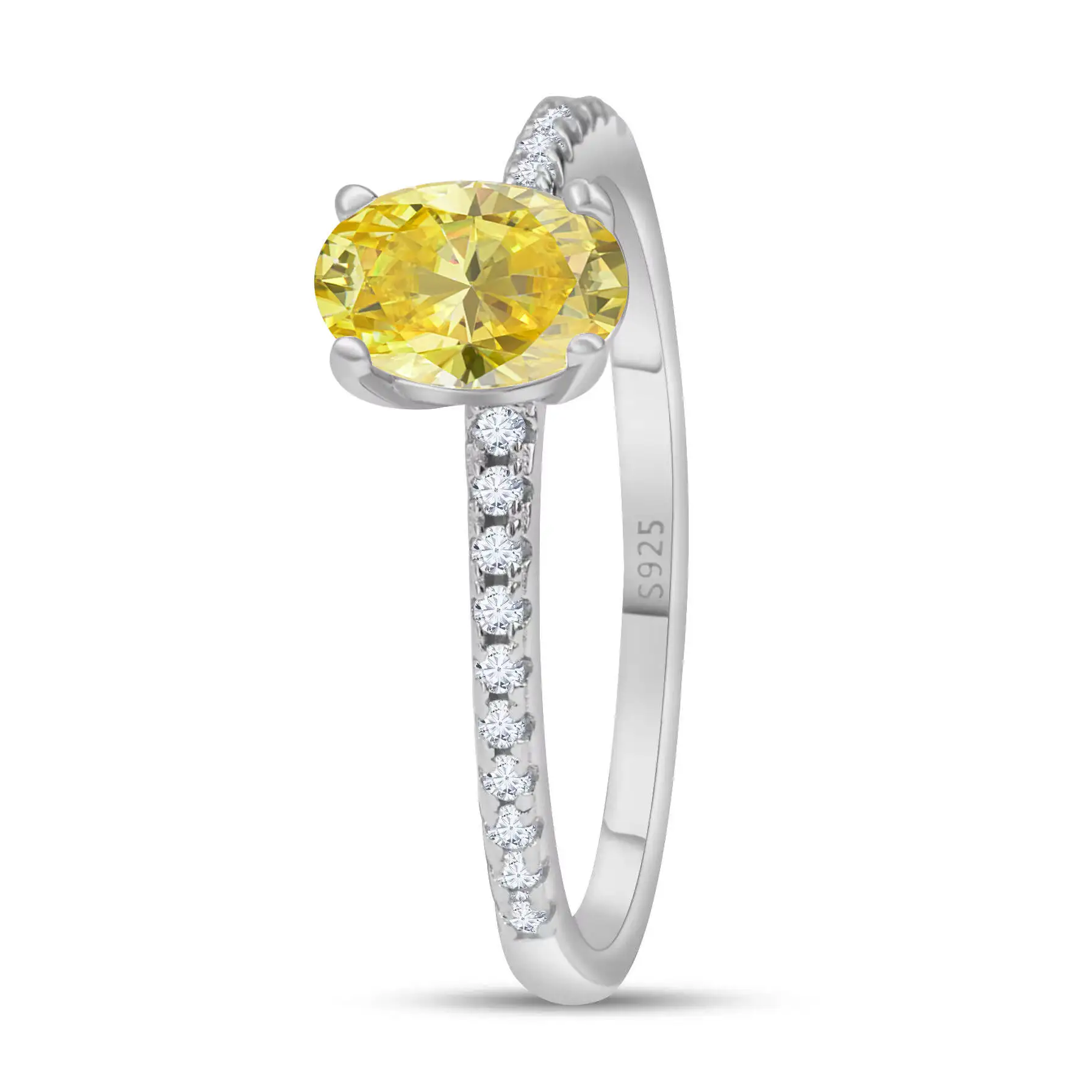 1,0 Karat Königsblau Farbe Moissan ite Ring Sterling Silber massiv Gelbgold Farbe Hochzeit Verlobung ringe für Frauen – Detail 8