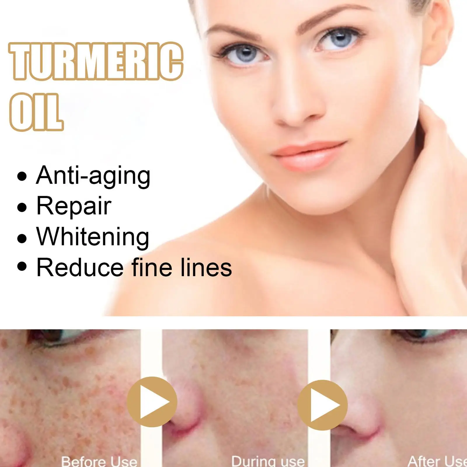 30ml Turmeric Oil Skin To Lightening Acne Dark Patches Acne Bright Skin Dark Spot Corrector Anti Aging Face Whitening Serum Care