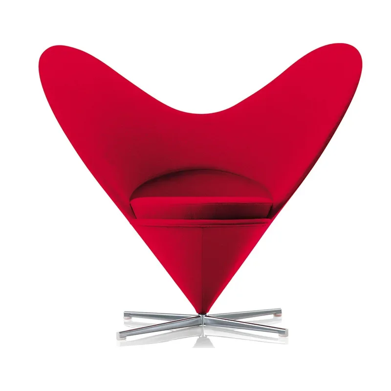

Designer high-end makeup chair heart modern living room single hotel lobby high-end reception heart cone
