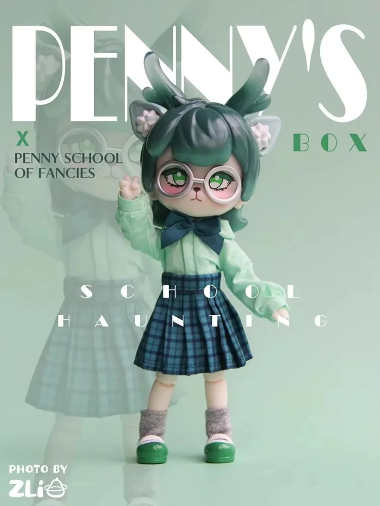 Super słodkie oryginalne pudełko Penny Toys School Haunting Series Figurka akcji Model Lalki Figurki 1/12 Bjd Śliczna ozdoba na biurko Gi