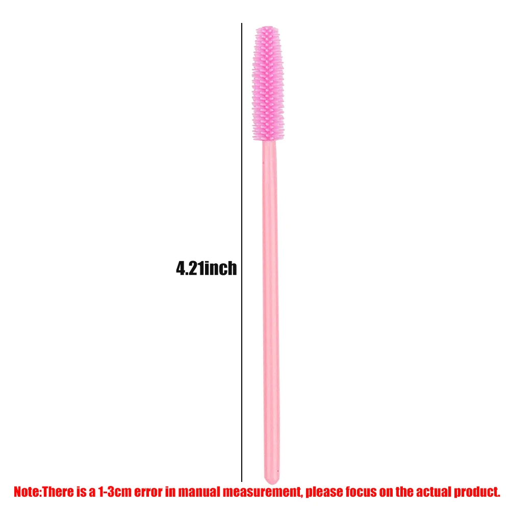 50/100pcs Eyelash Brush Disposable Silicone Eyelashes Brushes Mascara Wands Applicators For Woman Lash Eyebrows Makeup Tool