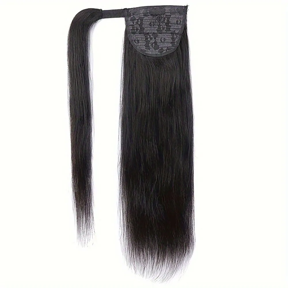 8-30 Inch Straight Hair Pony Ponytail With Magic Paste 100% Brazilian Remy Human Hair Ponytail Extensions Natural Hair
